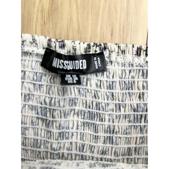 Missguided Rouched Floral Skirt US 6 EUC - Picture 2 of 3